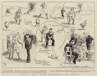 Catching a Weka, Naval Manoeuvres in New Zealand